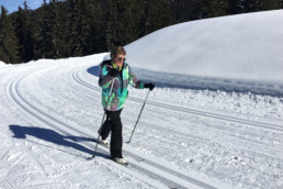 A private cross country ski lesson at the Meribel Altiport