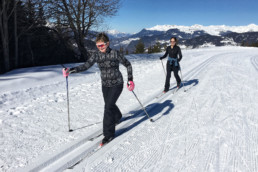 A private group cross country ski lesson in Meribel