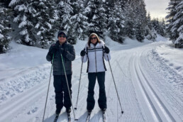Cross country ski lesson in Meribel