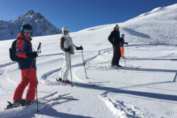 Ski guiding in Courchevel with fresh tracks